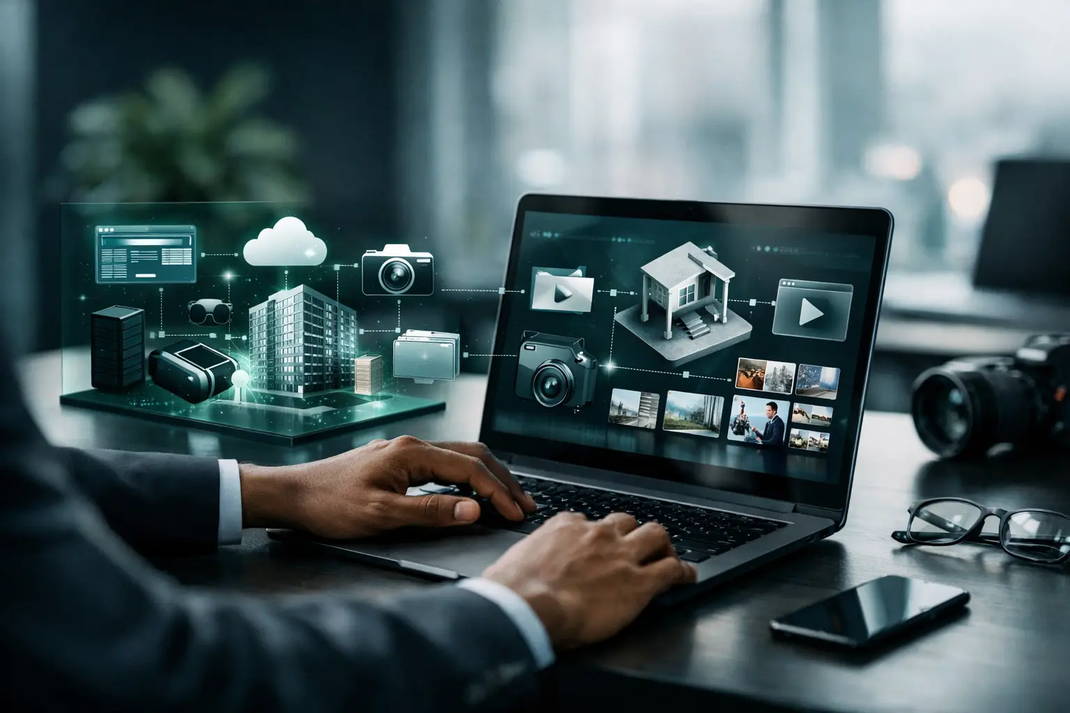 Inventaire numérique d'actifs reliés à un environnement spatial 3D