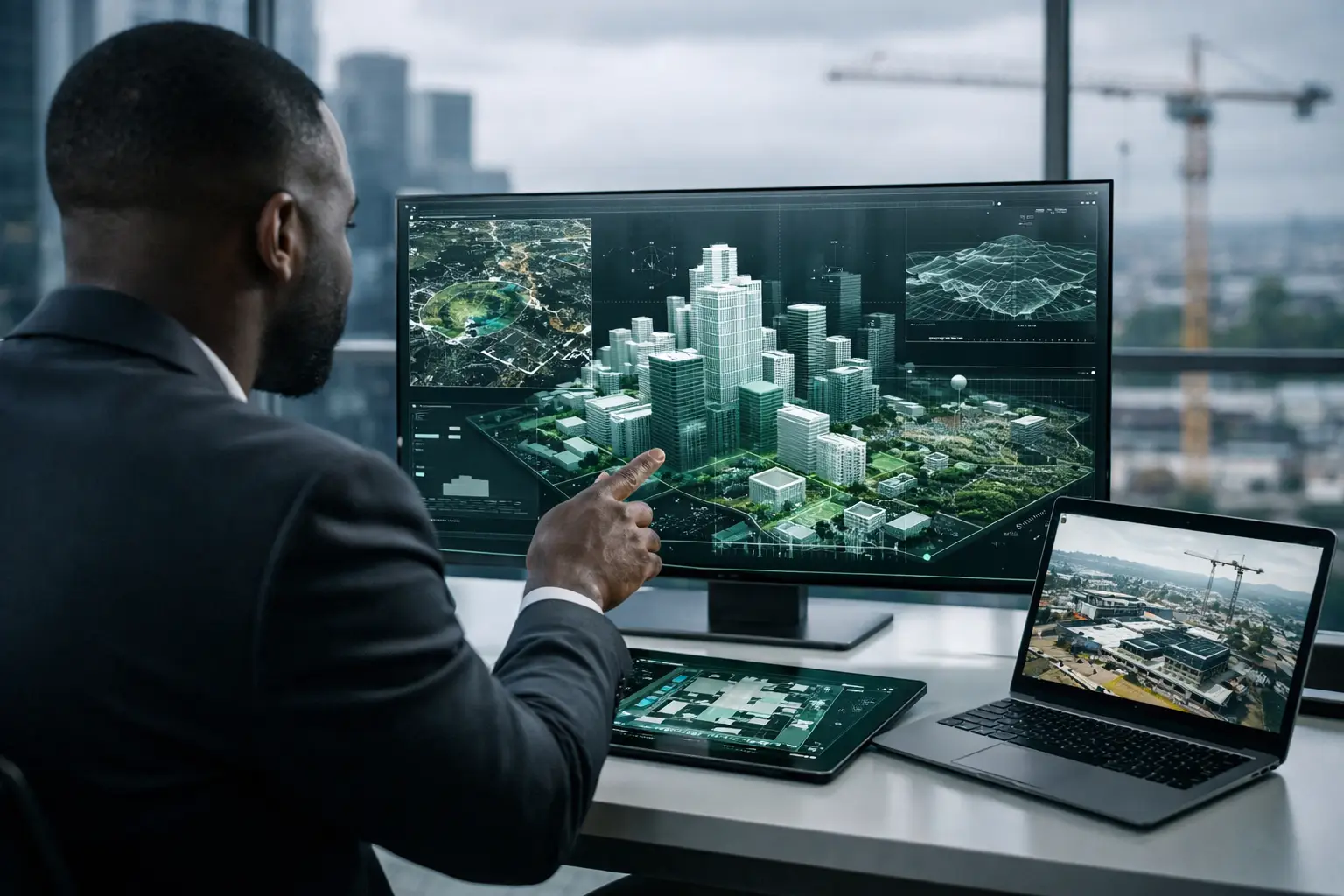 Spatial intelligence model used for remote site and property decisions