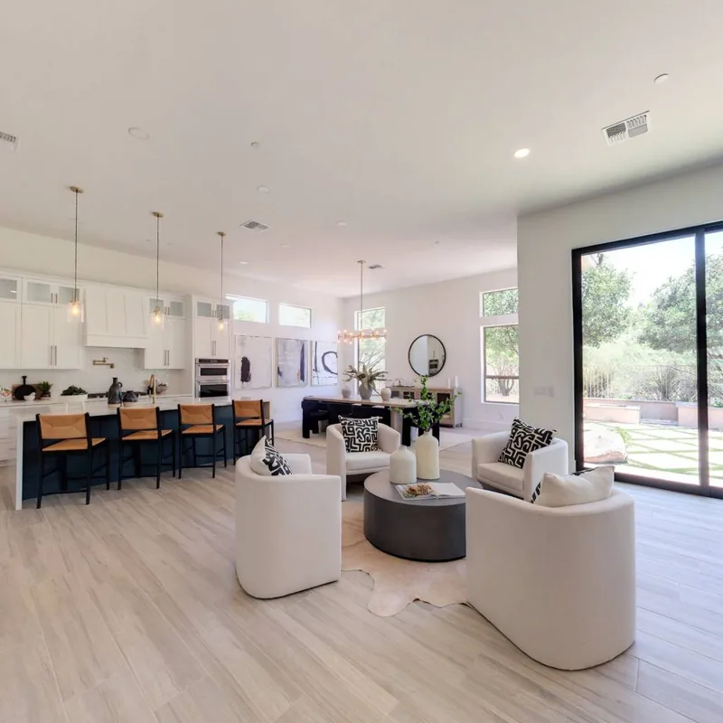Luxury residential interior spatial-tour demonstration
