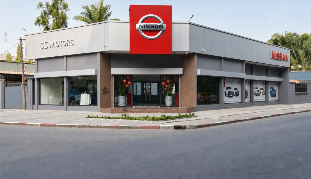 Nissan Cameroon showroom spatial-tour demonstration